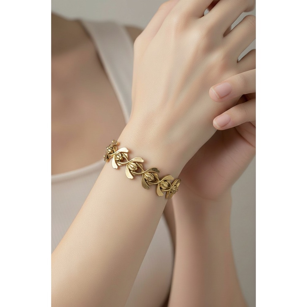 RARE VTG NORMAN BEL GEDDES 1950's Retro Flow Bracelet‎ Eclectic